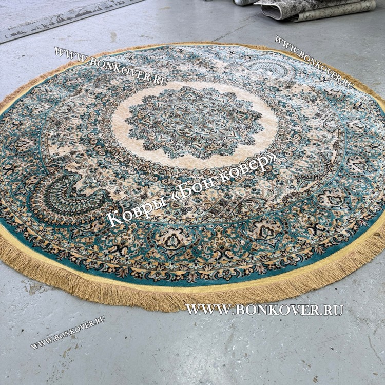 Восточный Ковер Для Гостиной Медальон Дизайн 28747 круг