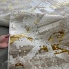 Турецкий Прямоугольный Ковер Бежевый с Золотистым дизайн 01