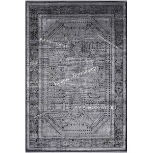 Премиальный Ковер из Артшелка Дизайн 56 Черный